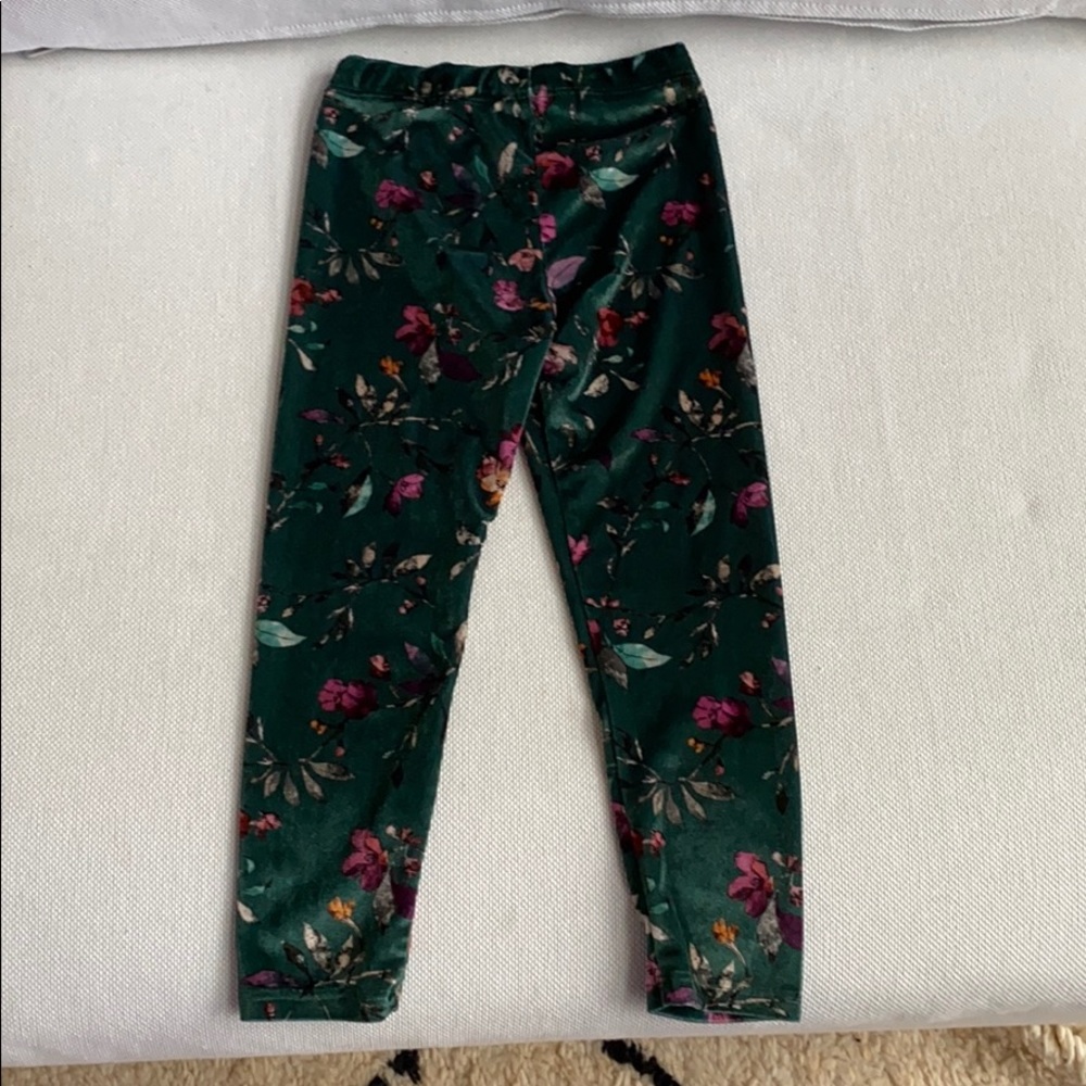 Zara girls velvet leggings size 6
